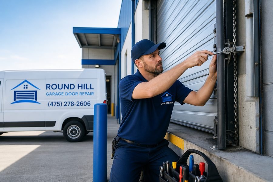 Commercial garage door repair - Round Hill