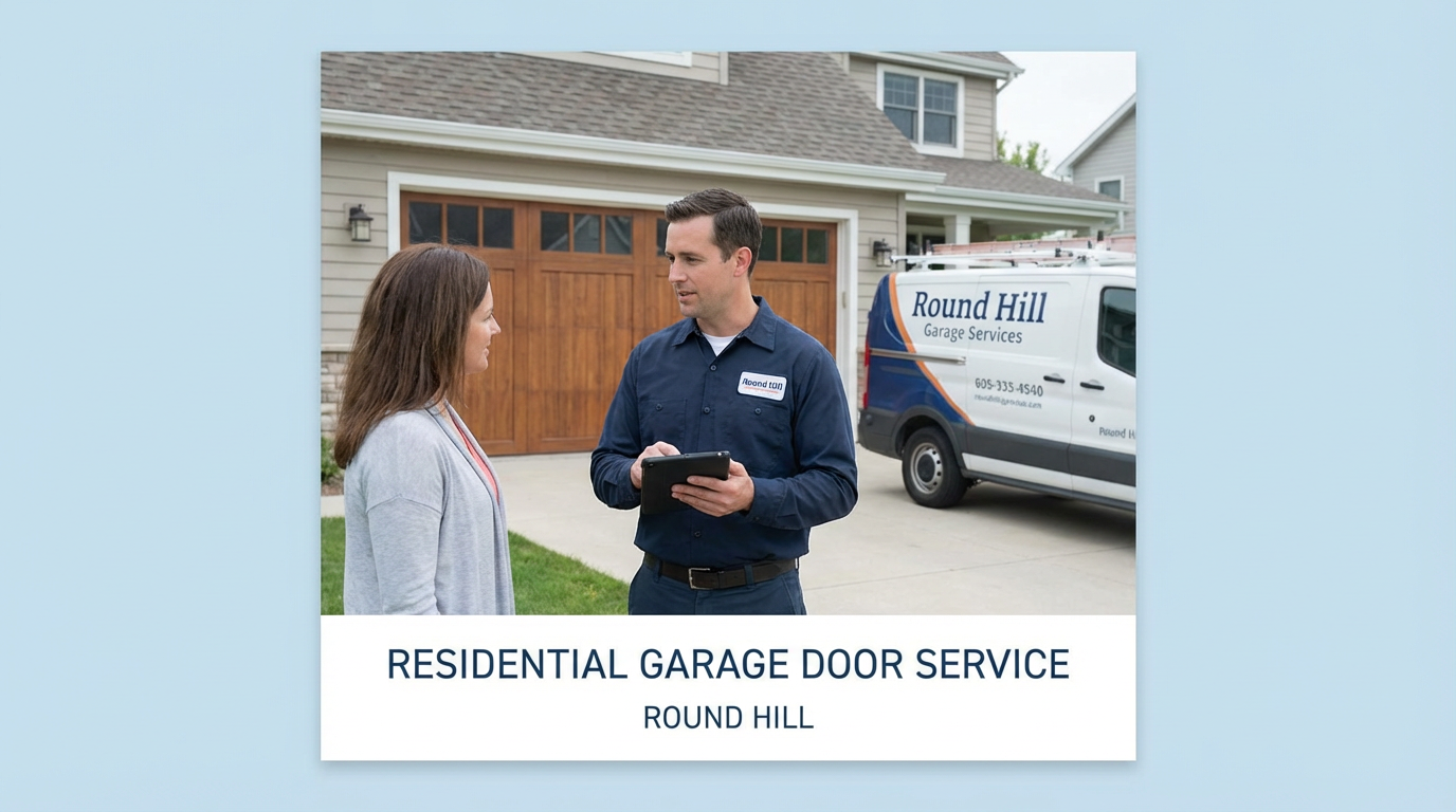 Residential garage door repair service